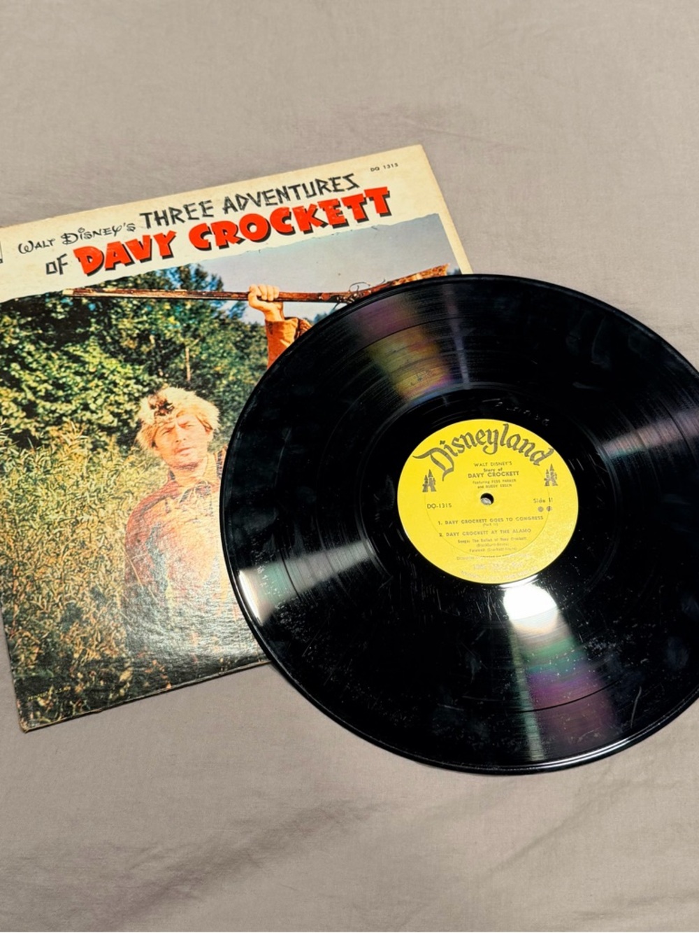 Walt Disney's story of Davy Crockett -Vinyl LP Record